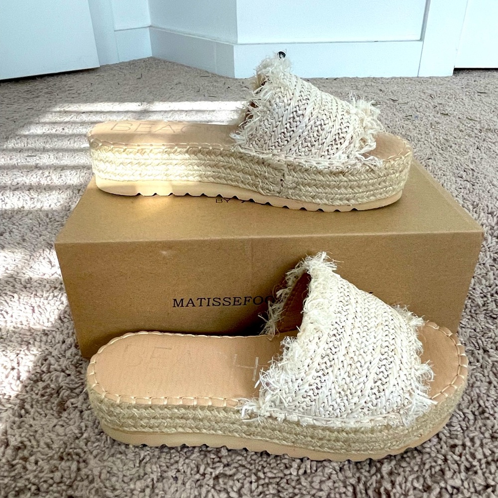 Tan Matisse platform sandals